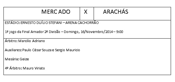 Arbitragem final Amador 2ª Divisão